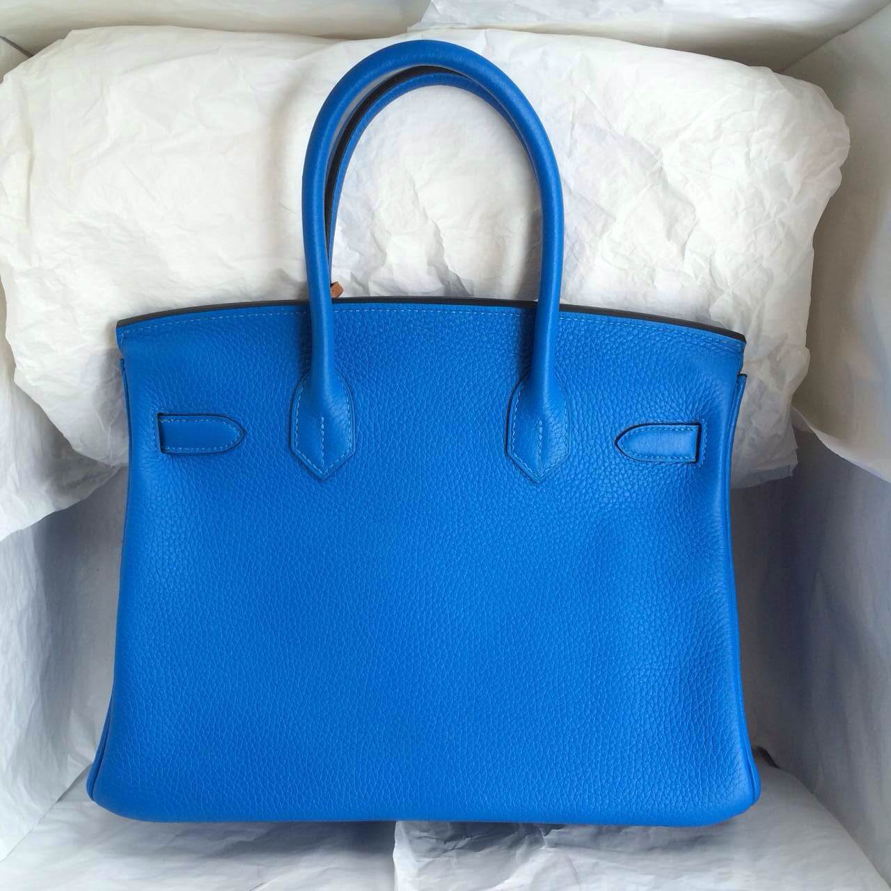 Wholesale Hermes Birkin Bag T7 Blue Hydra/E5 Rose Tyrien inner ...  