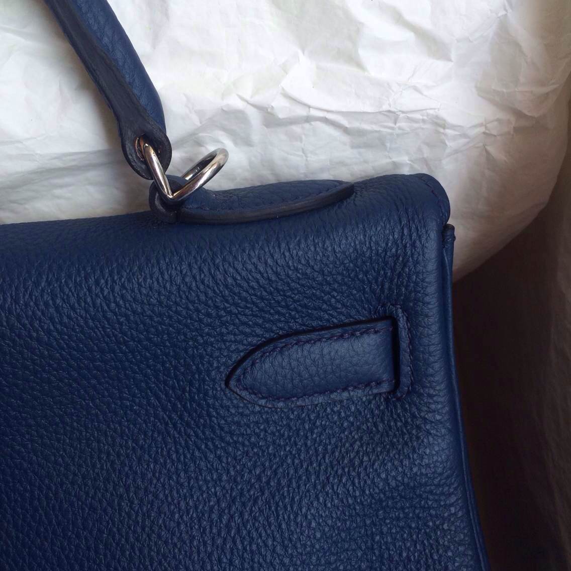 how much are birkin handbags - 7K Blue Saphir France Togo Leather Hermes Kelly Bag 32cm Retourne ...