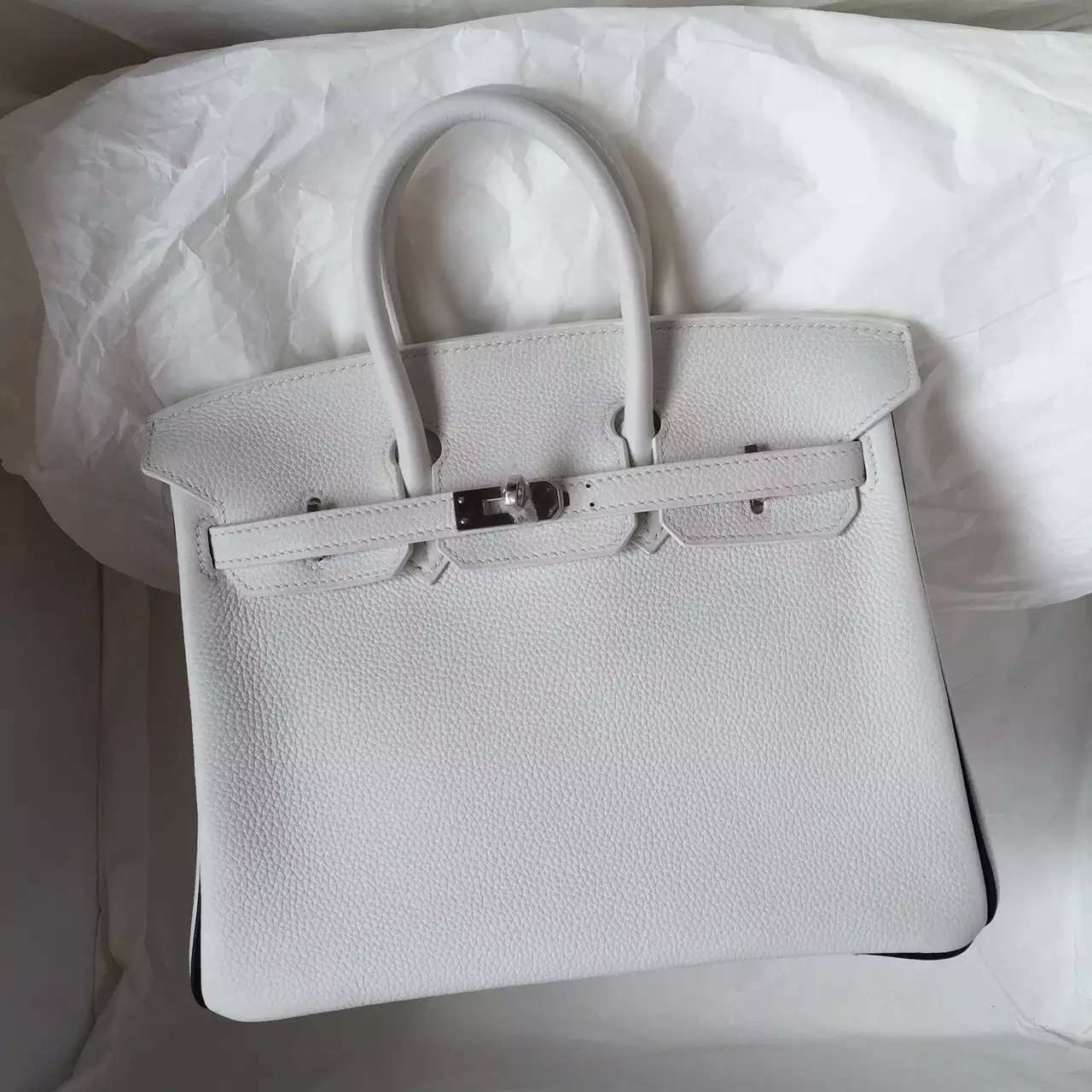cheap birkin bags - Luxury Hermes Birkin Bag White \u0026amp; Black Two-tone Color Togo Leather ...