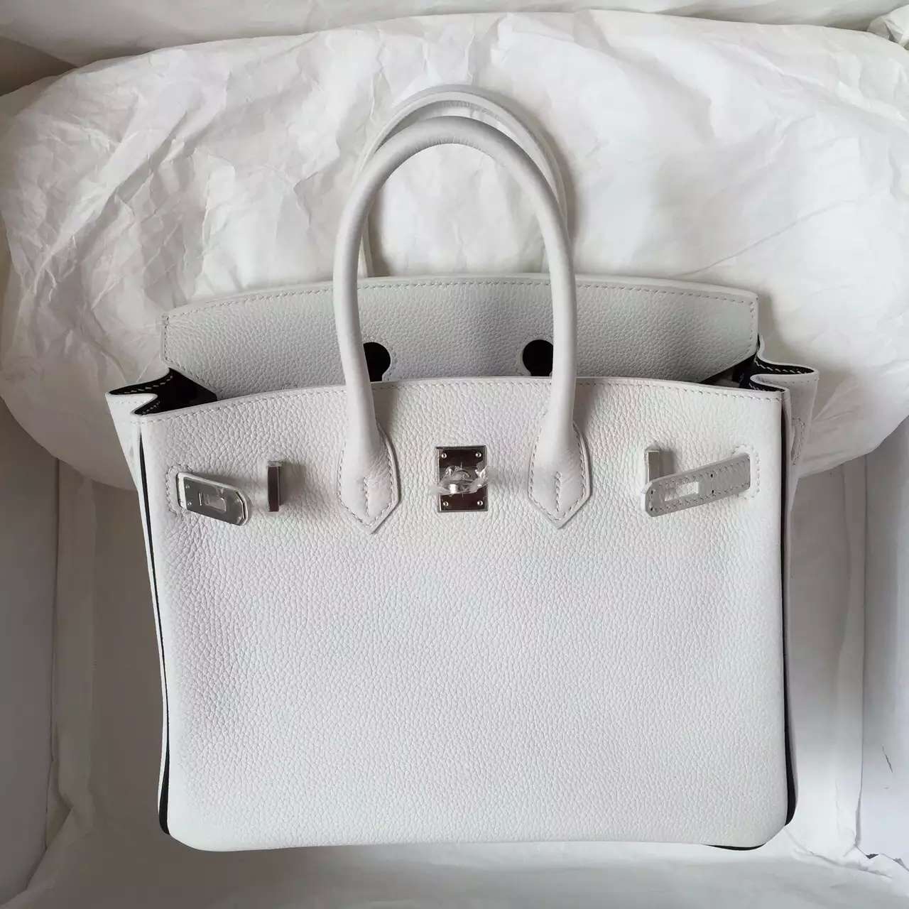 white hermes birkin bag