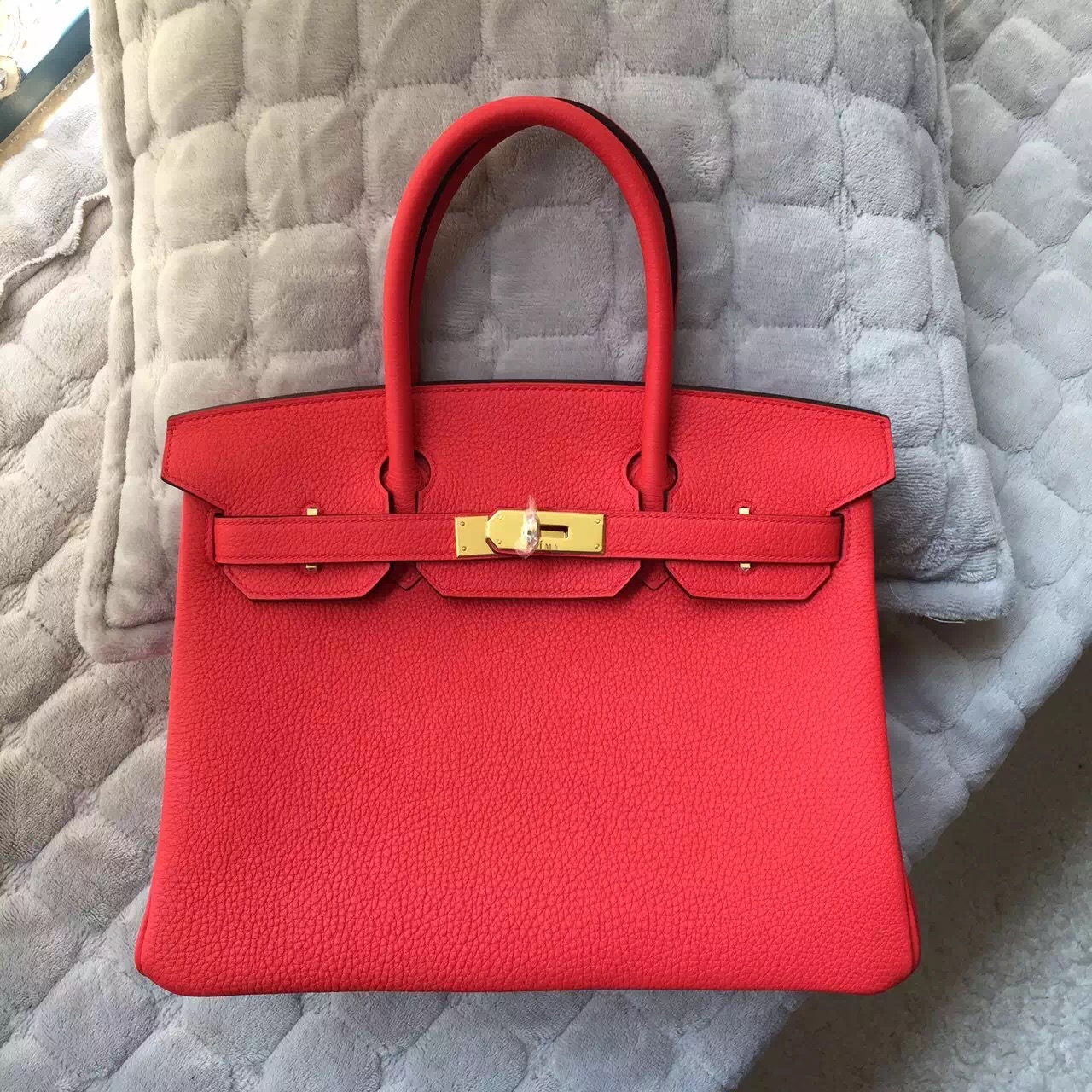 hermes red leather 35 cm birkin bag- red togo with gold hardware, h and m hermes handbags