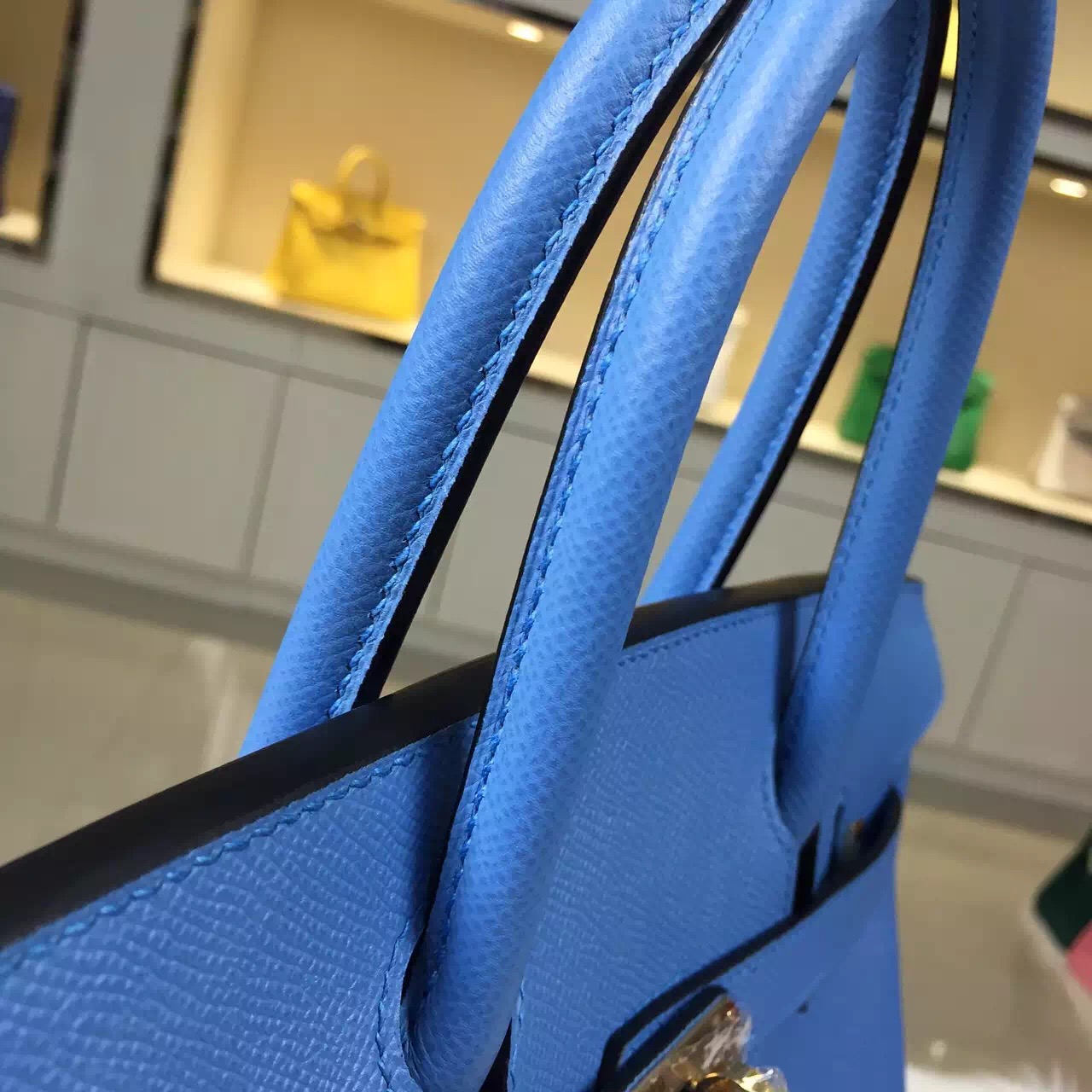 Luxury Bag Hermes Birkin 30CM 2T Blue Paradise Epsom Leather ...