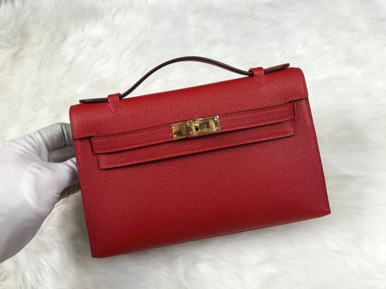 Cheap Hermes Mini Kelly Q5 Chinese Red Epsom Calfskin Leather ...  