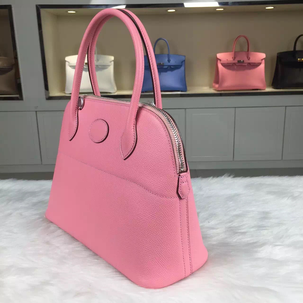 cheap hermes bags replica - hermes pink handbag bolide