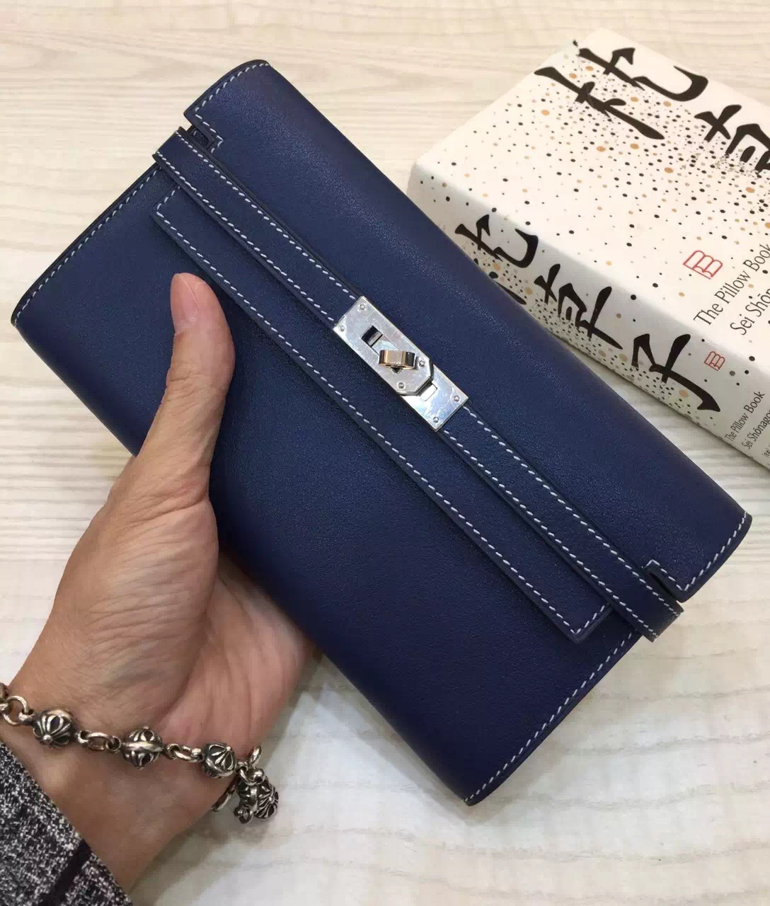 Discount Hermes Constance Wallet 7A Royal Blue Swift Leather ...  
