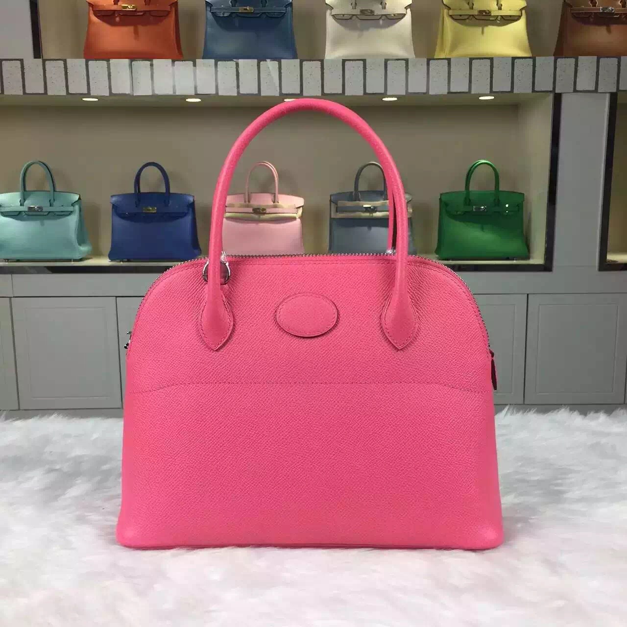 hermes pink handbag bolide  