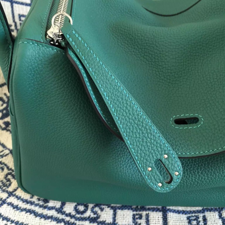 Hermes Lindy Price France Togo Leather Z6 Malachite Green Lindy Bag30 ...