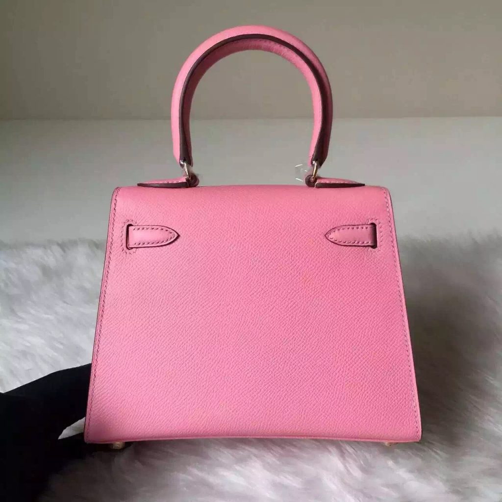 Hand Stitching Hermes 5P Sakura Pink Kelly Bag20CM Gold Hardware HEMA