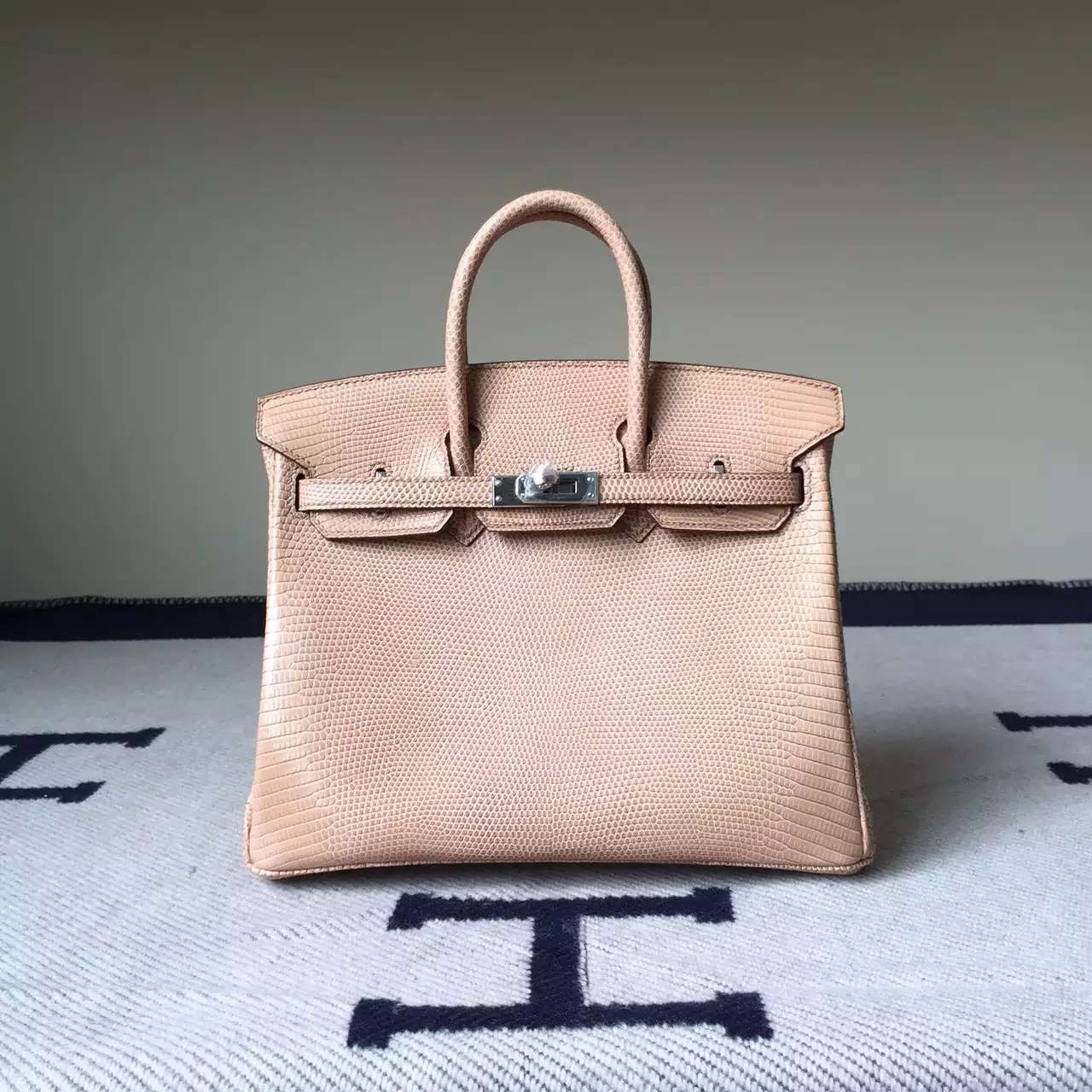 HERMÈS Birkin 25 Orange Lizard handbag – Pepa Lamarca