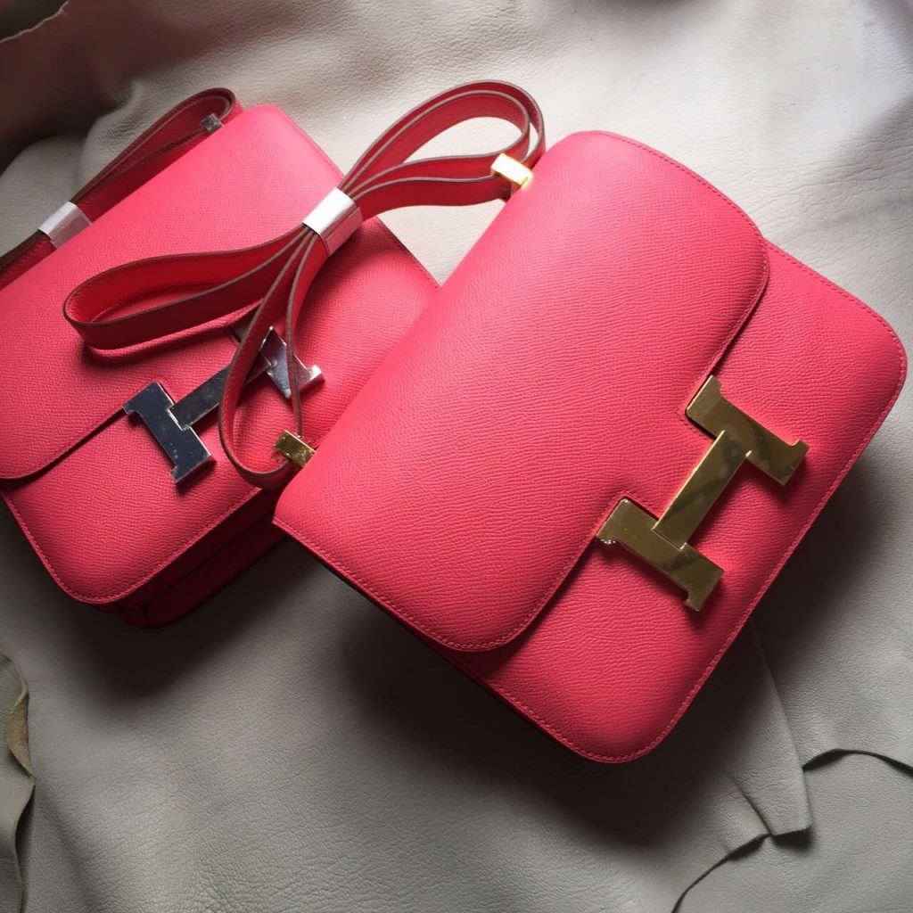 Wholesale Hermes Hot Pink Epsom Leather Constance Bag 24cm – HEMA