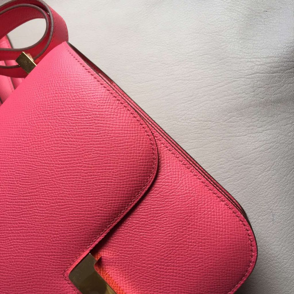 Wholesale Hermes Hot Pink Epsom Leather Constance Bag 24cm – HEMA ...