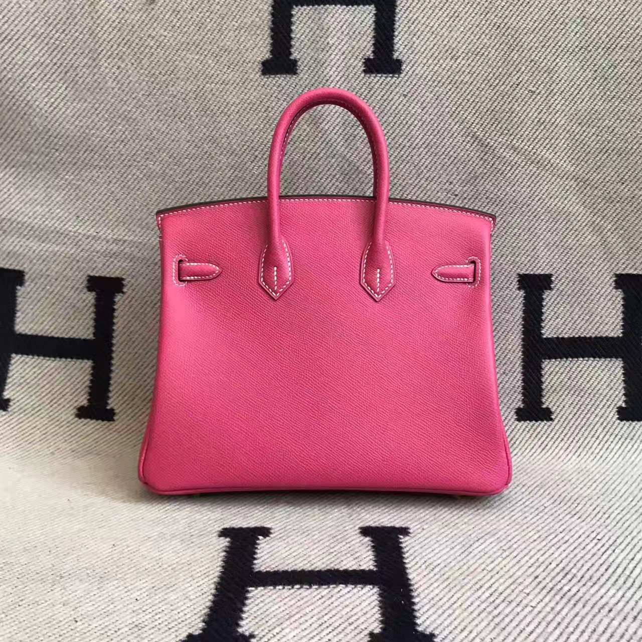 Sale Hermes E5 Rose Tyrien Epsom Leather Birkin Bag 25cm – HEMA Leather ...