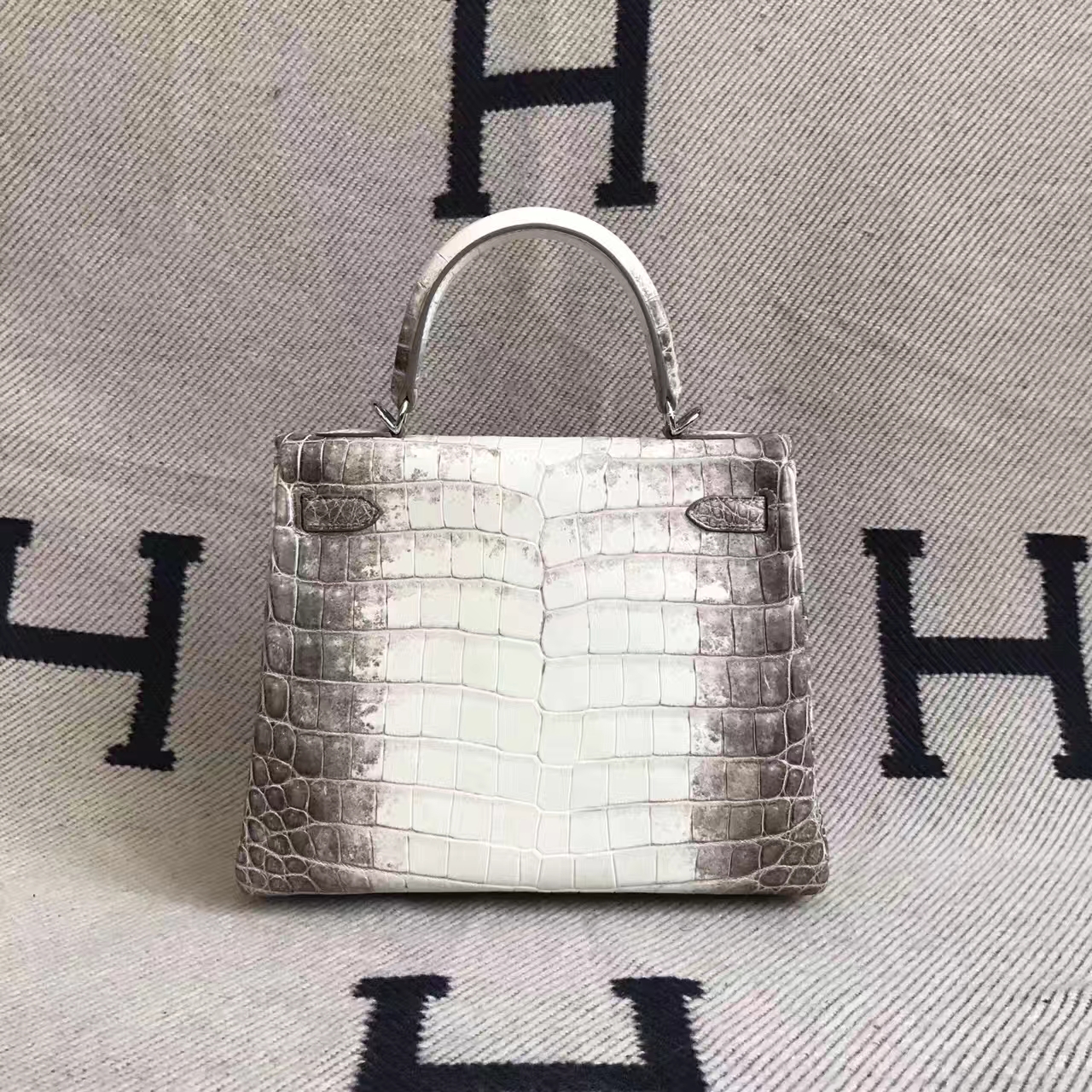 Elegant Hermes Himalaya Crocodile Leather Kelly Bag 25CM – HEMA Leather ...