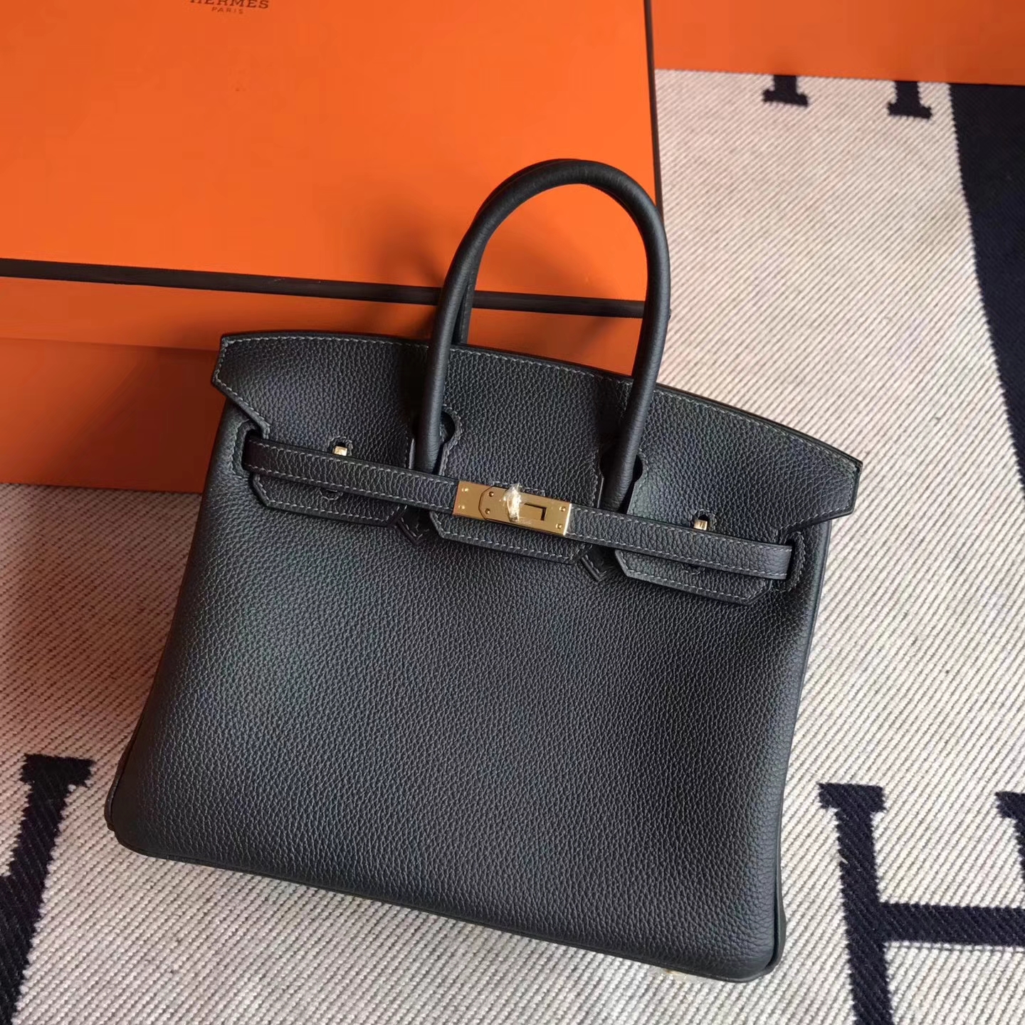 Luxury Hermes CK88 Graphite Grey Togo Calf Birkin30CM Bag Gold Hardware -  HEMA Leather Factory