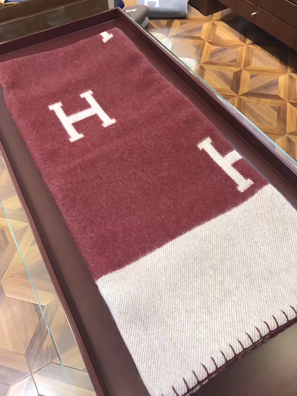 On Sale Hermes Cashmere H Printing Blanket Scarf 140*160cm in