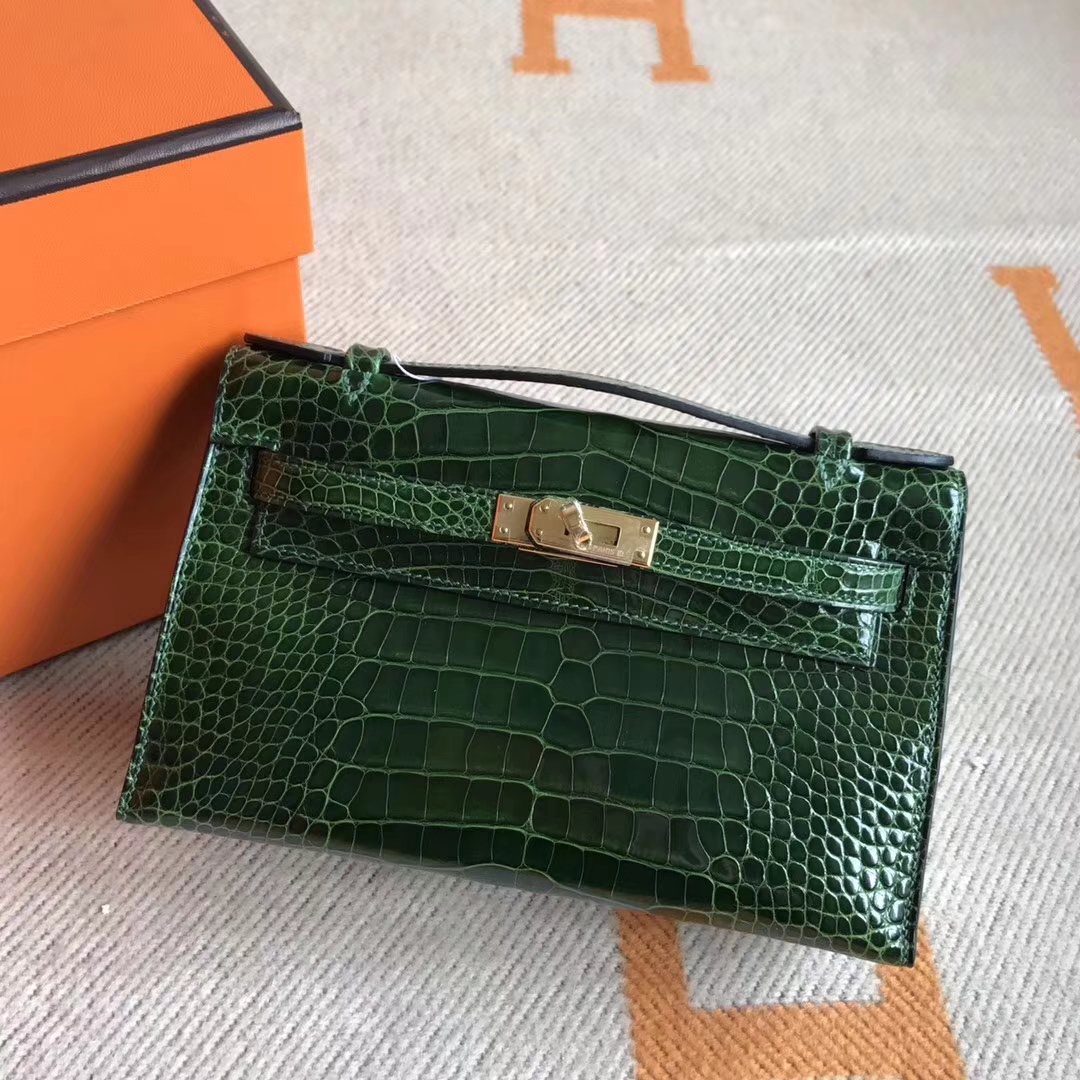 Wholesale Hermes Minikelly Pochette Clutch Bag22cm Crocodile Leather ...