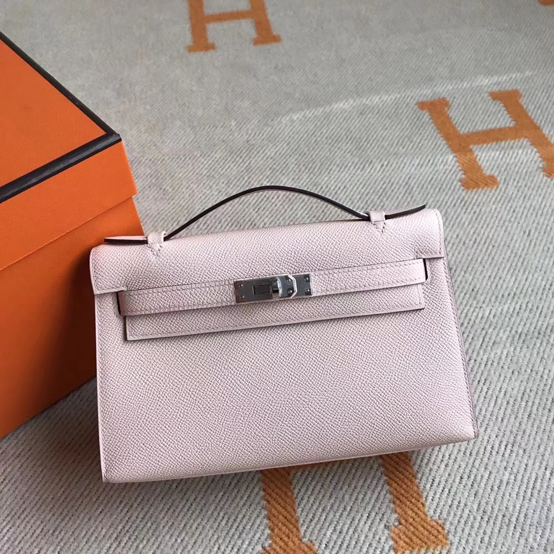 Wholesale Hermes Minikelly Clutch Bag in P1 Rose Elglantine Epsom ...