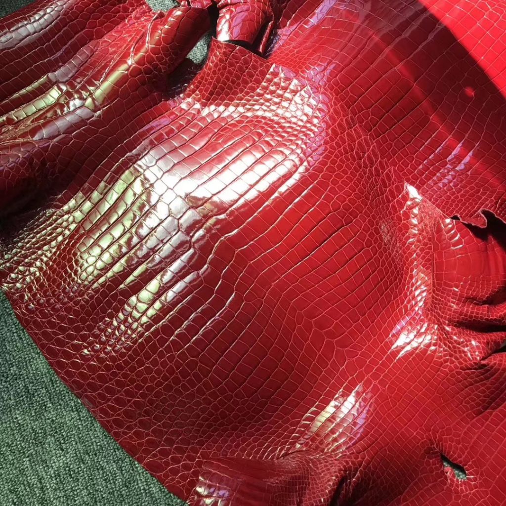 Hermes New Leather CK95 Braise Shiny Crocodile Leather Order Birkin/Kelly Bag H Factory Birkin