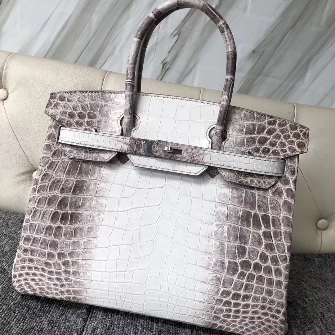 Wholesale Hermes Himalaya Crocodile Leather Birkin Bag30CM Silver ...
