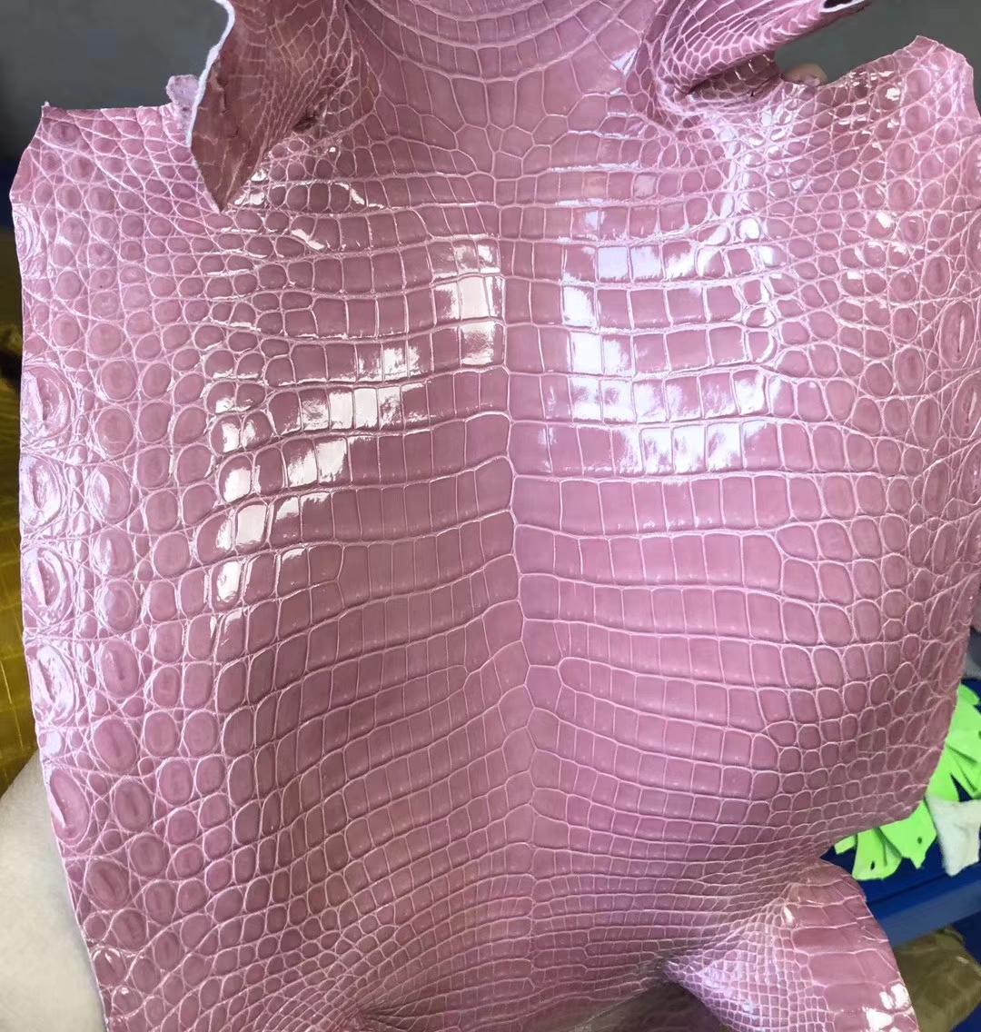 Customize Hermes Birkin/Kelly Bag 1Q Rose Confetti Shiny Nilo Crocodile ...