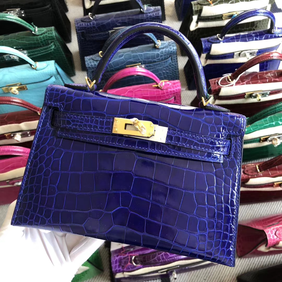 Blue Eletric Minikelly Bag – HEMA Leather Factory