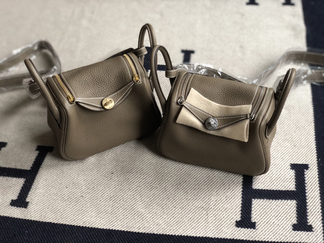 Hermes Etoupe Mini Lindy Bag – The Closet
